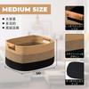 TeoKJ Laundry Basket, Large Capacity 72L, Hand-Knitted Cotton Rope, with Handle, Foldable, Stylish