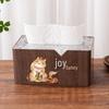 Zhishi PET Wood Grain Tissue Box