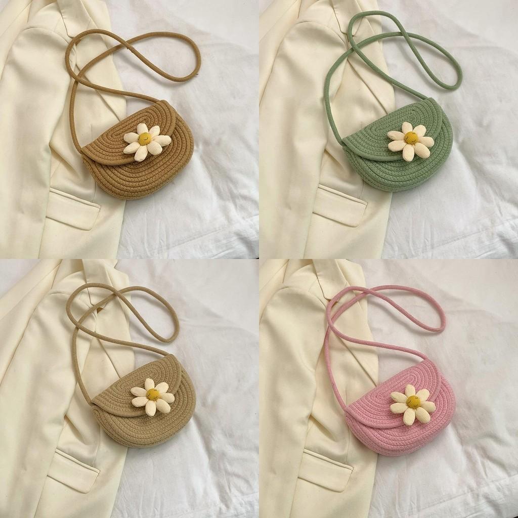 Chic Straw Woven Cellphone Pouch 2024 New Summer Collection Casual Beach Bag