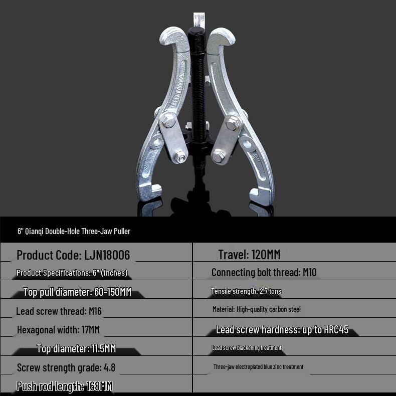 Dual-Jaw Multifunction Bearing and Wheel Disassembly Tool