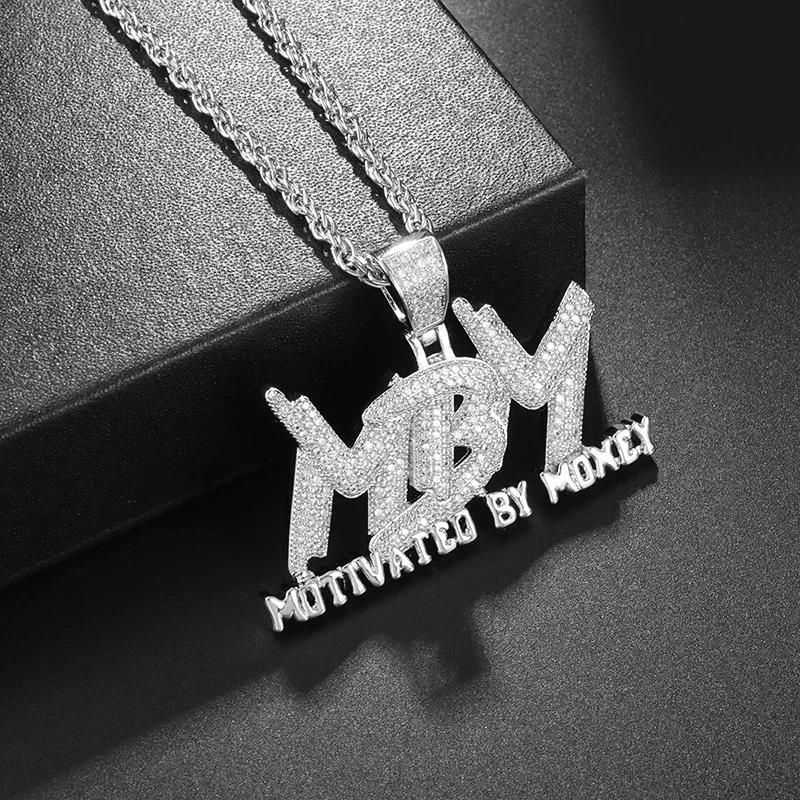 Ice Out Zirkon Höfliche Geste Mittelfinger Halskette Herren Damen Punk Hip Hop Rap Rock Party Schmuck Geschenk