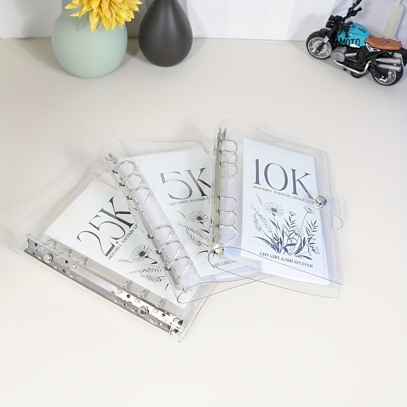 12-Month Money Saving Challenge Binder Set with Cash Envelopes, Easy and Funny Way To Save 2.5K/5K/10K Savings Goals- Great Gift