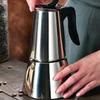 Italian Style Steam Pressure Coffee Maker 300ml Stainless Steel Electric Percolator Portable Espresso Brewing Machine