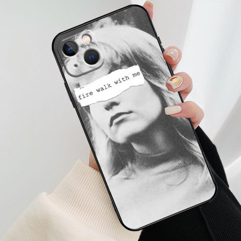 Twin Peaks Fire Walk With Me Phone Case For iPhone 14 Pro Max 16 15 11 12 13 Pro Max mini XR 15 16 Plus 16e Cover Coque