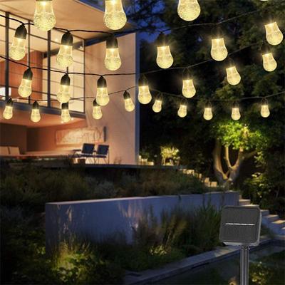 Solar String Lights Outdoor Waterproof Mini Globe String Lights Solar Patio Fairy Lights for Camping Tent Garden Christmas Decor