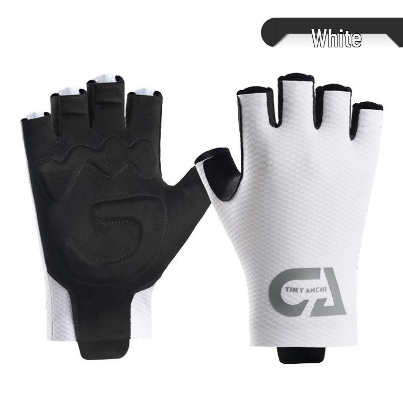 Erkek Yarım Parmak Bisiklet Eldivenleri, Balıkçılık, Dağcılık, Outdoor Sporlar, Fitness ve Bisiklet İçin Kaymaz & Darbe Emici d393.