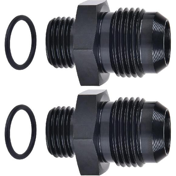 EVIL ENERGY 8AN Flare To AN6 ORB Male O-Ring Fitting Adapter 2PCS