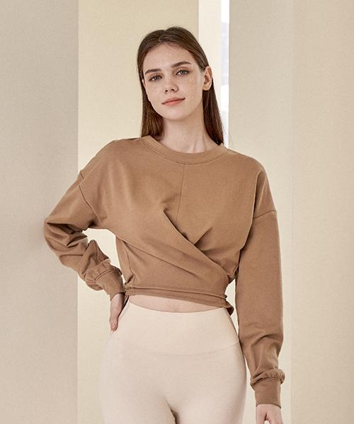 Reina Mora Relax Wrap Tie Sweat Tea Iced Coffee 2/Free