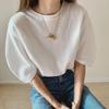 Korean Dongdaemun INS Style Casual Bubble Sleeve T-Shirt for Women