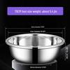 Stainless Steel Basin, Large/Extra-Large: Ideal for Washing Vegetables, Mixing Dough, or Bathing.