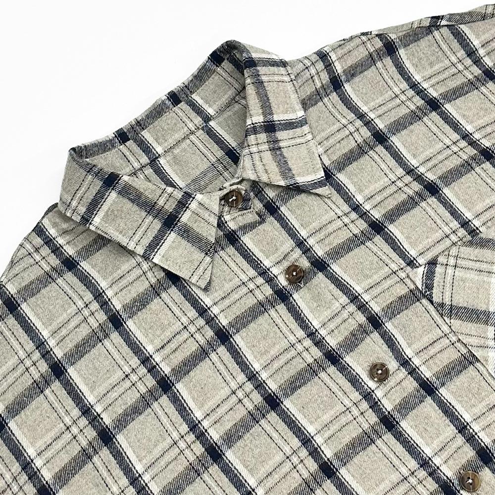 Autumn Retro Plaid Cardigan Loose Casual Fashion Long Sleeve Shirt women's clothing