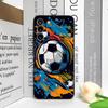 Kreative Blitz-Fußball-Handyhülle für Samsung Galaxy A56 A14 A55 A16 A54 A36 A53 A52 A51 A50 5G Mattes Weiches Cover