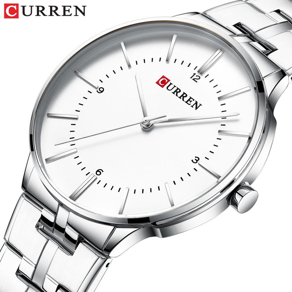 CURREN 8321 Men's Quartz Watch - Steel Band, Waterproof, Casual Business Style