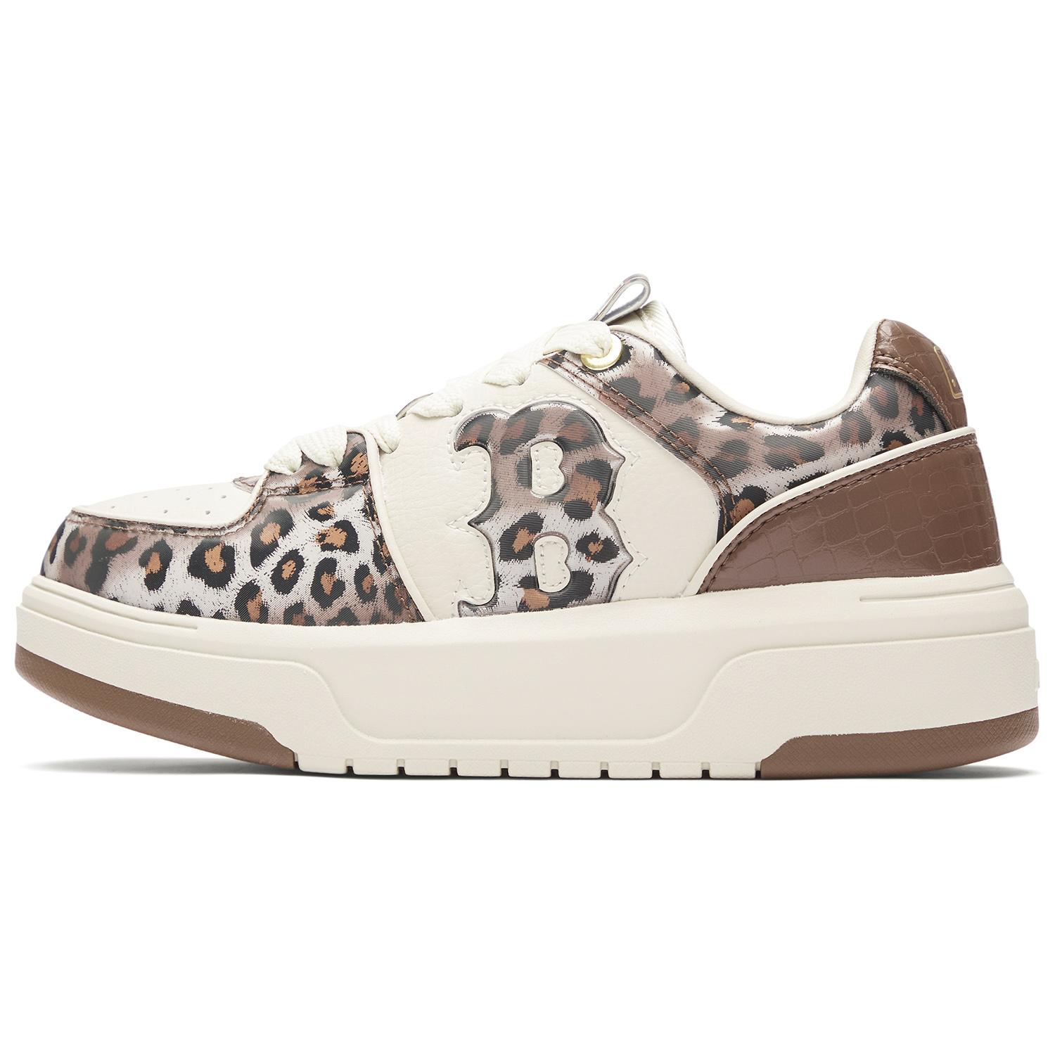 

MLB Chunky Liner Slip Resistant Abrasion Resistant Low top Skateboard Shoes Unisex White Brown 3ASXCLE4N-43BGS 42.5
