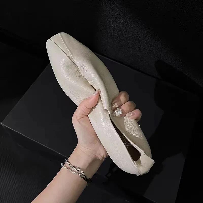 

Women Shoes Retro Flat Heeled Shoes for Women Square Toe Mary Jane Single Shoes Loafers Zapatos De Mujer 2025 40 абрикосовый