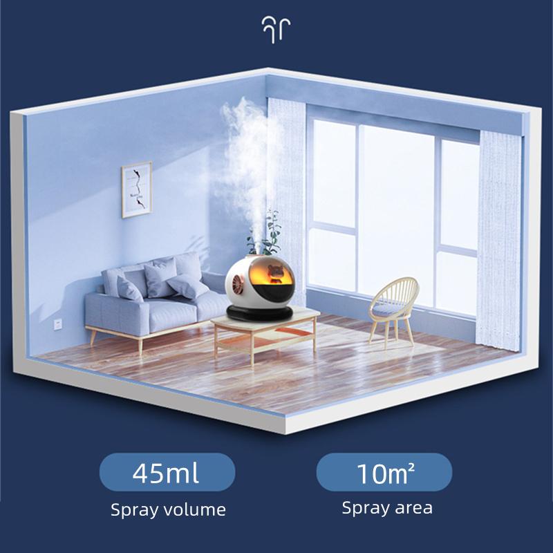 Cartoon Tiger Air Humidifier Usb Rechargeable 1200mah Battery Operated Wireless Ultrasonic Cool Mist Aroma Water Diffuser