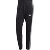Striped Mid-Rise Drawstring Tapered Casual Pants Men Bottoms Black IC0050