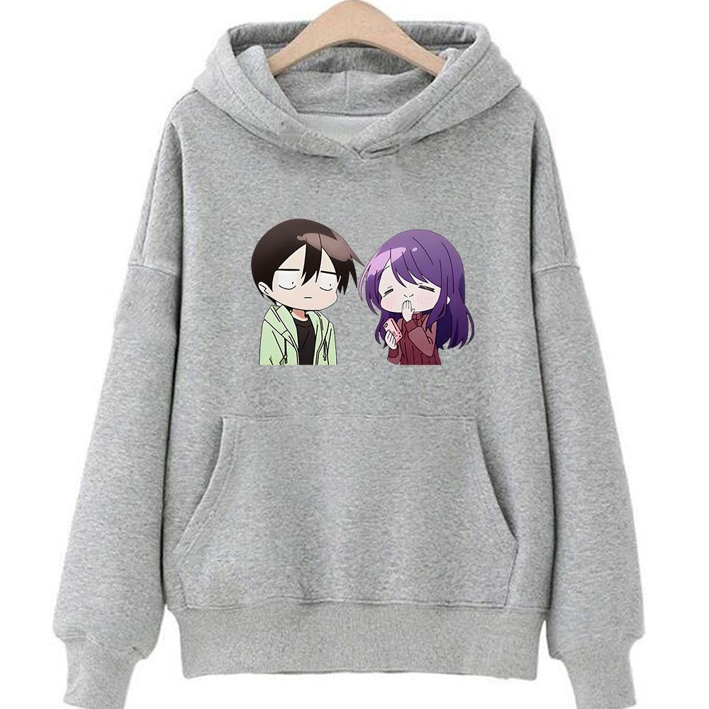 Kubo Won't Let Me Be Invisible Kubo Nagisa Cartoon Hoodie WOMEN Korean Style Manga/Comic Long Sleeve Clothing Aesthetic Harajuku