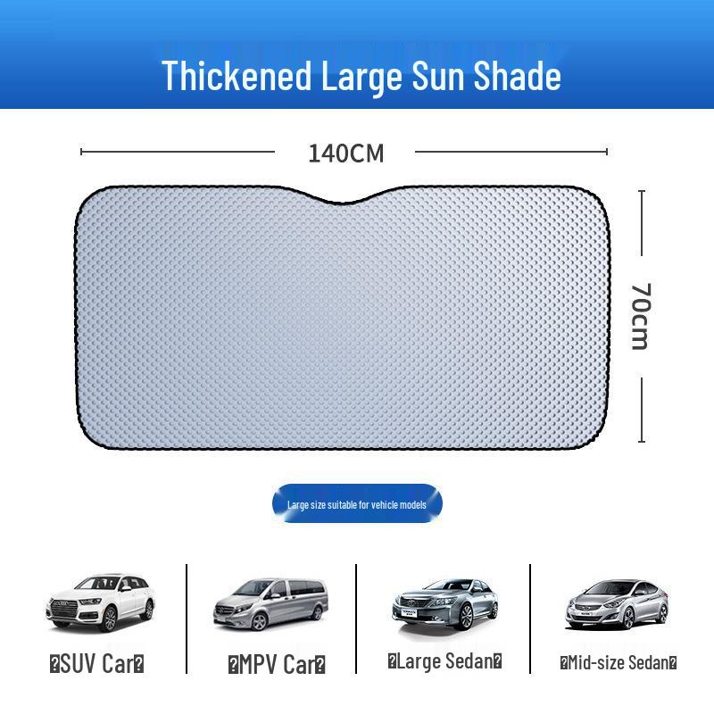 Car Sunshade Blackout Curtain - Heat Insulation & UV Protection Windshield Sun Blocker