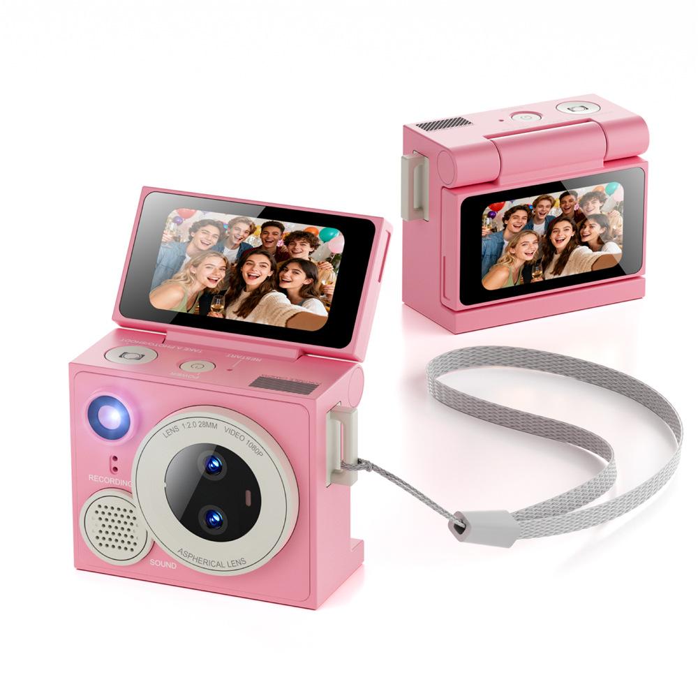 G13 HD Thumb Camera, Dual Lens, Flip Screen, Photo and Video Recording, Retro Selfie Camera, Student Camera, Include 32GB Memory Card+card Reader