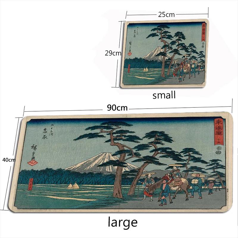 

Giant Waves Mouse Pad Large Japanese-style Mouse Pads Company MouseMat Art Carpet Rugs Gamer Ukiyo-e Keyboard for Laptop 900X400 290X250X2MMoverlock