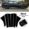 6pcs/set Car B Pillar Trim Stickers Window Column Post Decorative Cover Protective Film for Honda Accord Sedan 2018-2022