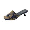 Fashion 2025 Fashion Ladies Shoes Open To Women's Slippers New Outdoor Dress Summer Plus Size Printing Non-Slip Best Seller Heels Women