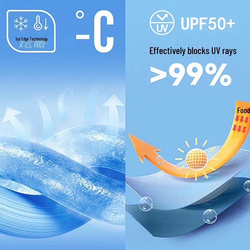 ROMON Men's Hooded UV Protection Sun Shirt