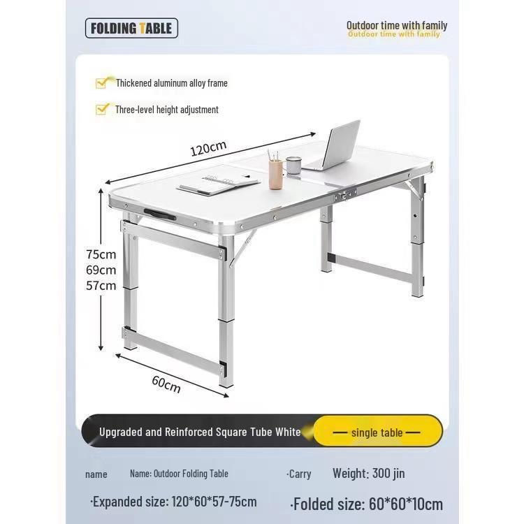 Aluminum Alloy Portable Folding Table and Chairs for Outdoor Market Promotions