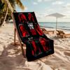 Women Horror Customized Name Beach Towel Super Soft Microfiber Quickdry Fabric