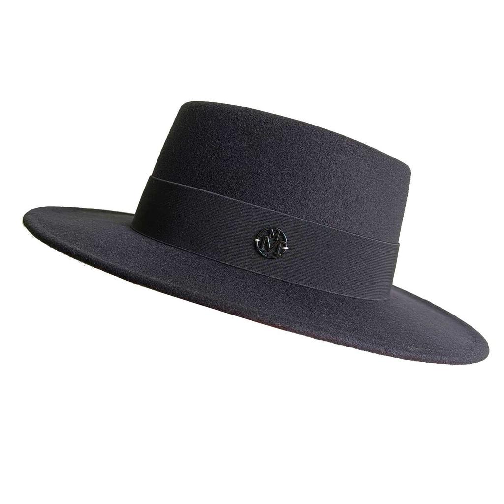 Fedora Autumn And Winter Hat Letter Accessories French Retro Punk Men And Women Wide Brim Hat Gorras Hats For Man