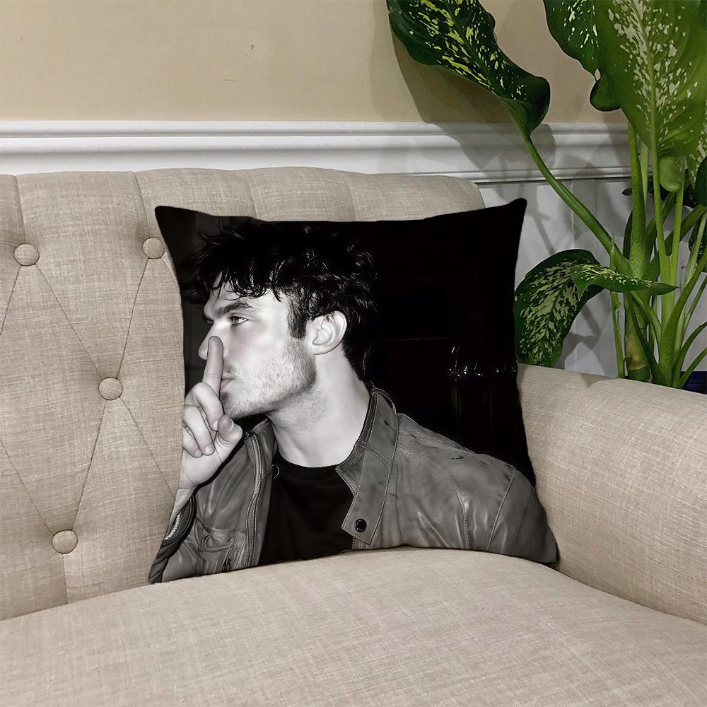 Иэн Сомерхолдер Дневники вампира Наволочка Квадратная Наволочка для дивана Повседневная Удобная для кожи Наволочка 30cmx30cm