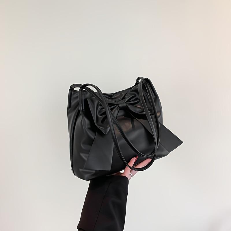 Women's Simple Hand-held Large-capacity Bow Tote Bag
