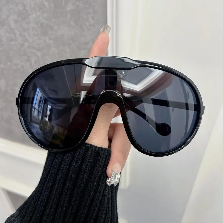 Vintage Round Big Frame Sunglasses Women Men Cool Mirror Lens Stylish Sun Glasses Female Male Personality Colors