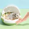 Hamster Carrier Squirrels Outdoor Travel Cage Handheld Transparent Carrier Carry Case Travel Carrier with Water Bottle