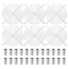 PATIKIL 6-Pack PC Case Fan Dust Grille 180x180mm with Screws, Cooling Fan Grille, PC Dust Filter, Carbon Steel, Dust Mesh, Silver Tone