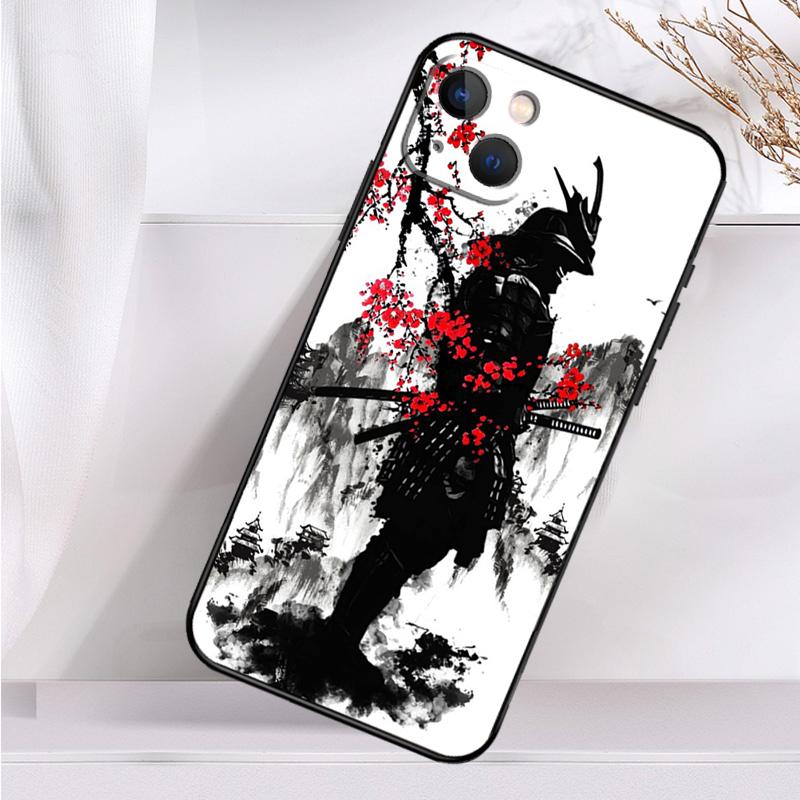 Japanese Samurai Warrior Shockproof Case For iPhone 17 11 14 15 16 Pro Max Plus 12 13 Mini 16e 17 Air Phone Cover
