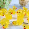 DIY Luminous Yellow Duck Resin Ornaments - Multi-color Accessories for Micro Landscape