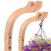 Stylish Rubber Wood Plant Hook for Wall Decoration in Living Room Balcony Cafe Enhancing Artistic Atmospheres for Decoration