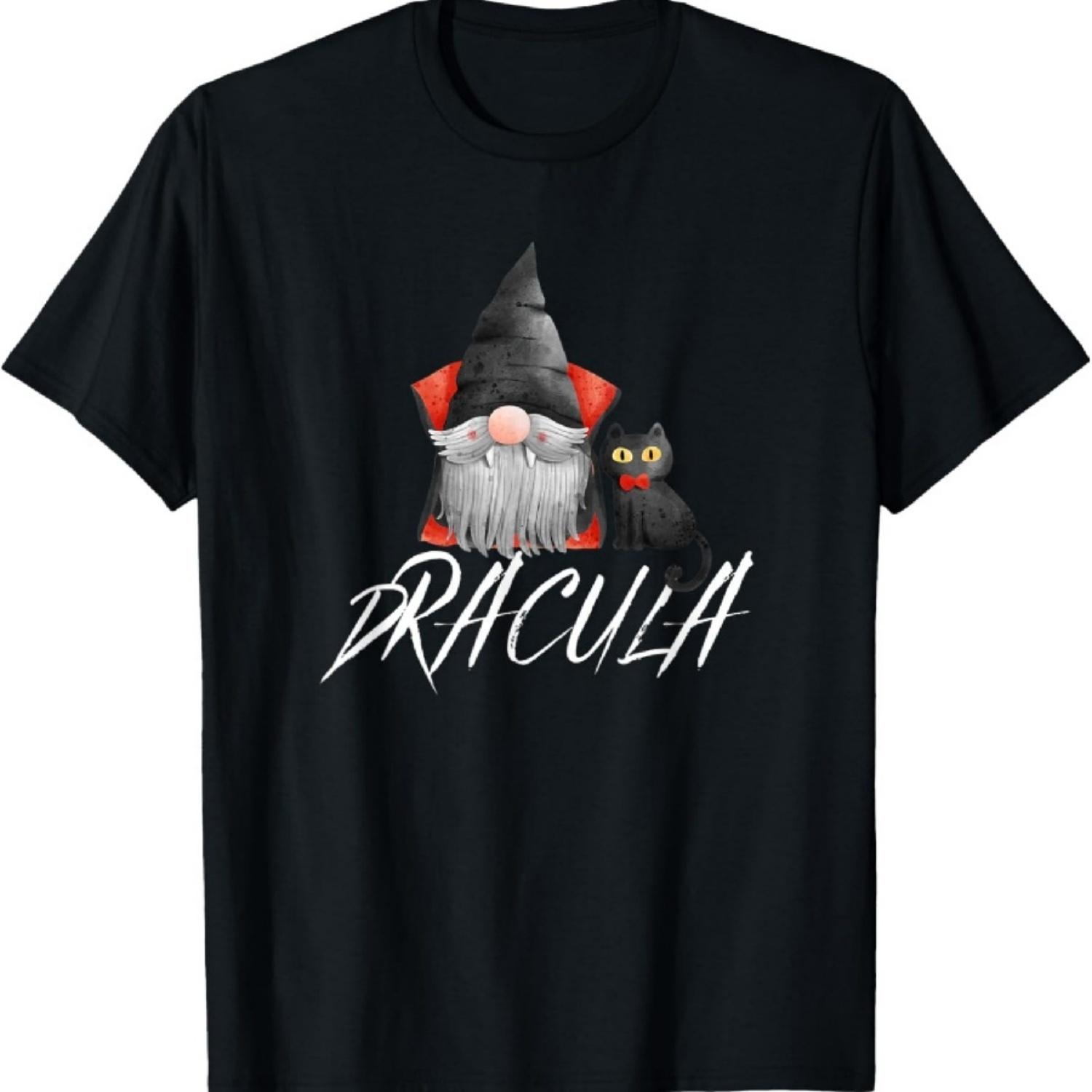 

Dracula and his cat Halloween T-Shirt XXXXXL чёрный