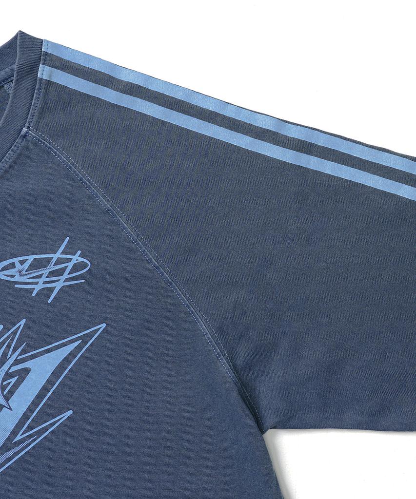 GAKKAI UNIONS Starry Night Pigment Short Sleeve T-Shirt Dive Blue