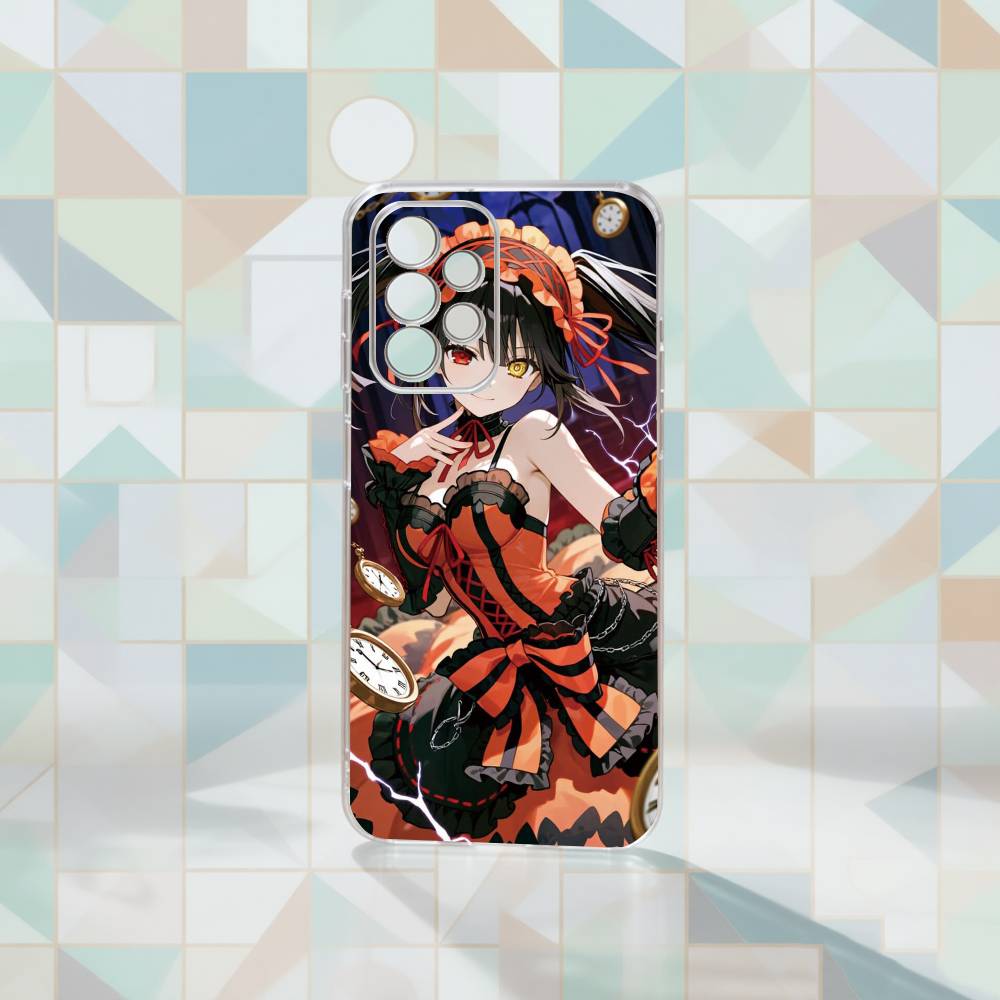 Date A Live Tokisaki Kurumi Phone Case Transparent Silicone Soft For Samsung S25,S24,S21,S22,S23,S30,Ultra,S20,Plus,Fe