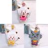 Pleasant Goat And Big Wolf Plush Keychain With Sound For Bag Decor And Collectible Fun