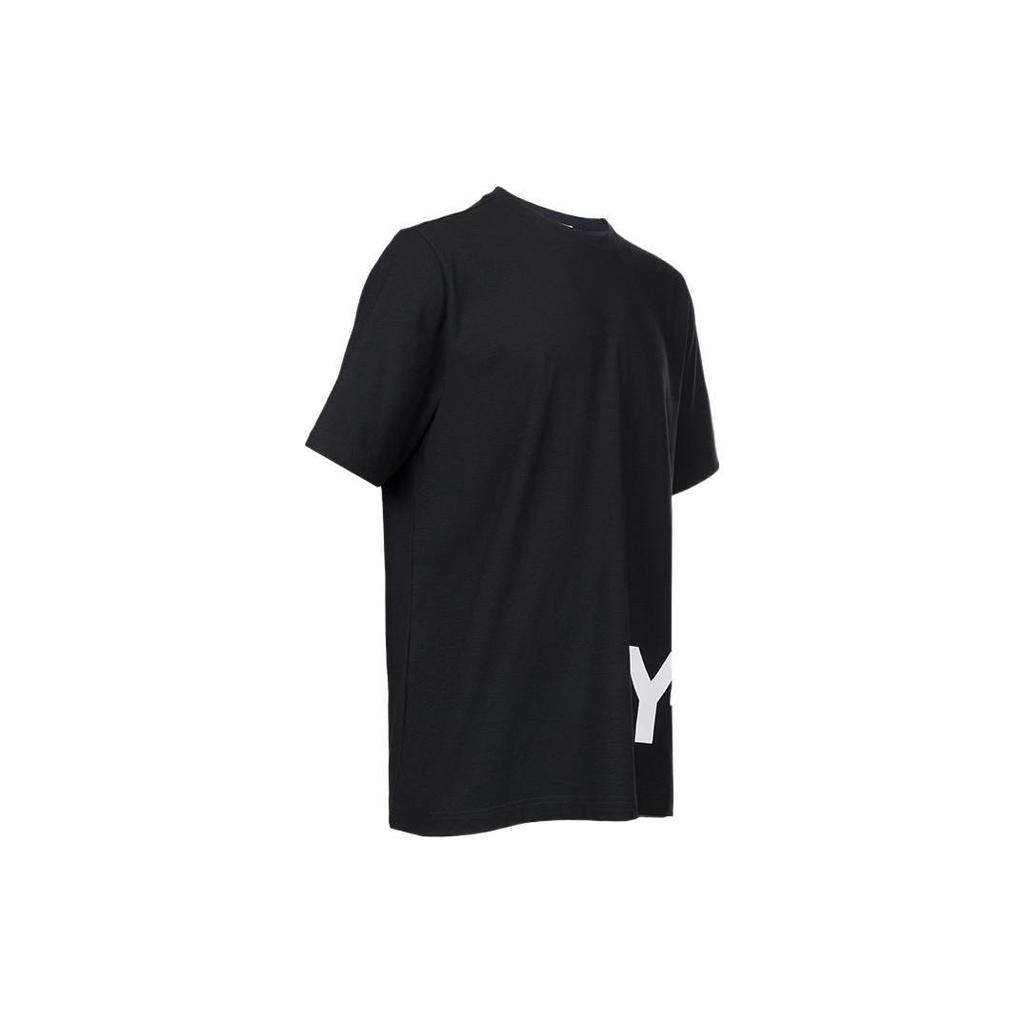 Y-3 T-Shirts Men's Black Crew Neck Moderate Straight Fit HG6093
