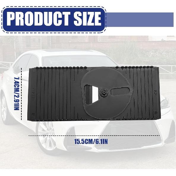 Shift Slider Center Console Slide Cover, Compatible with Lexus IS250 IS350 2005-2013, Shifter Gear Shift Knob Cover Replaces 35975-53020 (Black)