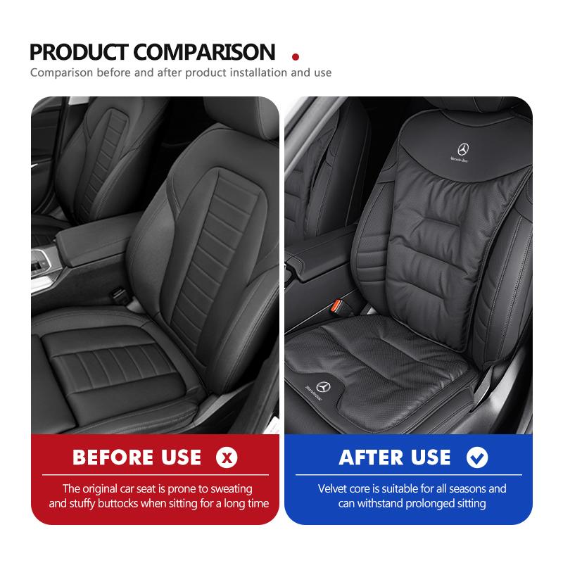 KMLC3 Car Seat Velvet Soft Comfort Cushion Non-Slip Protector Pad For Mercedes Benz C180 C300 W124 W176 W177 C200 C260 GLC CLE CLA AMG