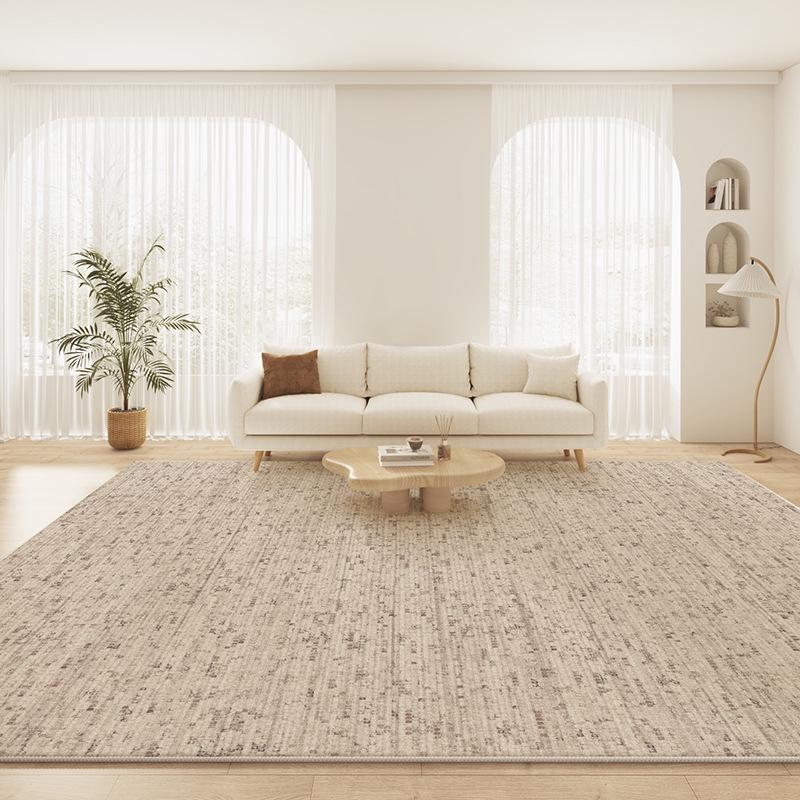 Wabi-Sabi Luxury Waterproof Living Room Carpet - Solid Color, Loop Velvet, Wash-Free and Wipeable, Ideal for Coffee Table & Bedroom