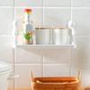 Space Saving Adhesive Shower Holders No Permanent Installation Bathroom Wall Storage Multifunctional Adhesive Wall Shelf
