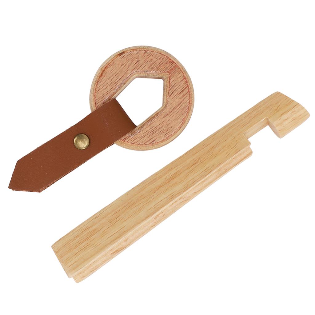 Pool Cue Tip Clamp Solid Wood Billiard Stick Tip Clamp for Replacement Repairing