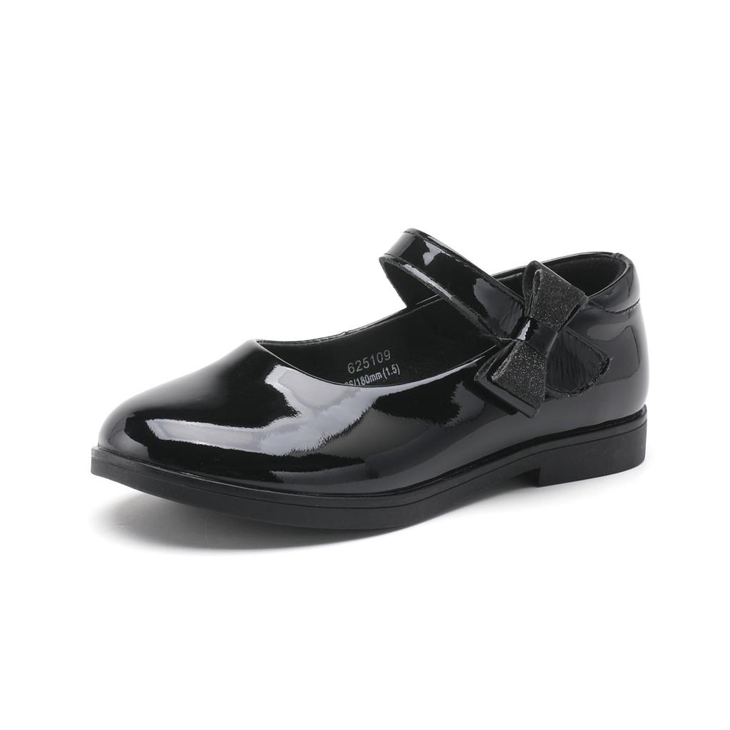 Simple and comfortable cowhide dress shoes for girls, middle-aged and young children, leather shoes